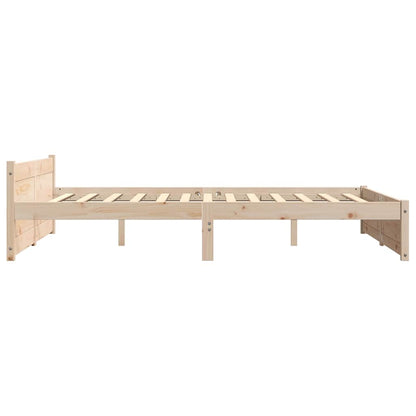 vidaXL Bed Frame without Mattress Solid Wood 140x200 cm
