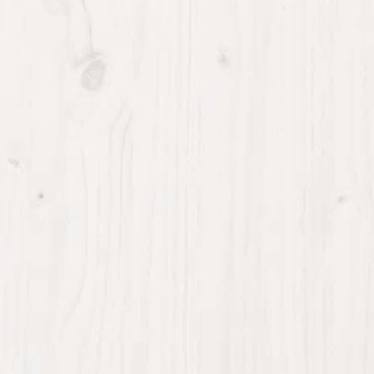 vidaXL Bed Frame without Mattress White Solid Wood 160x200 cm