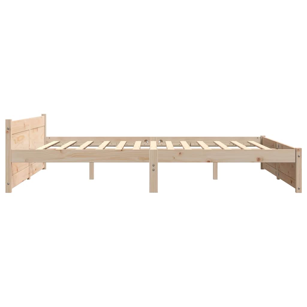 vidaXL Bed Frame without Mattress Solid Wood 180x200 cm Super King Super King Size