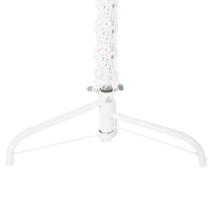 vidaXL Slim Artificial Half Christmas Tree with Stand White 240 cm