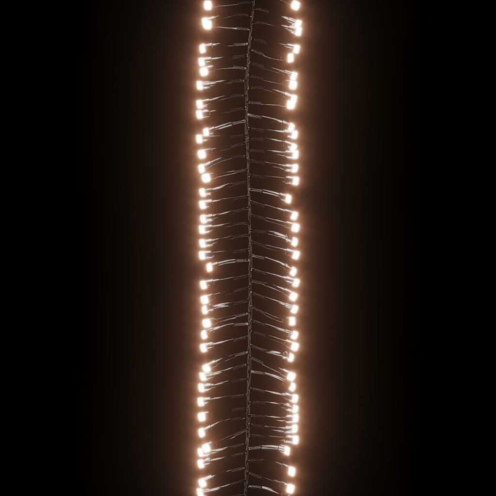 vidaXL LED Cluster String with 400 LEDs Warm White PVC