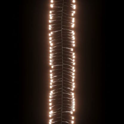 vidaXL LED Cluster String with 400 LEDs Warm White PVC