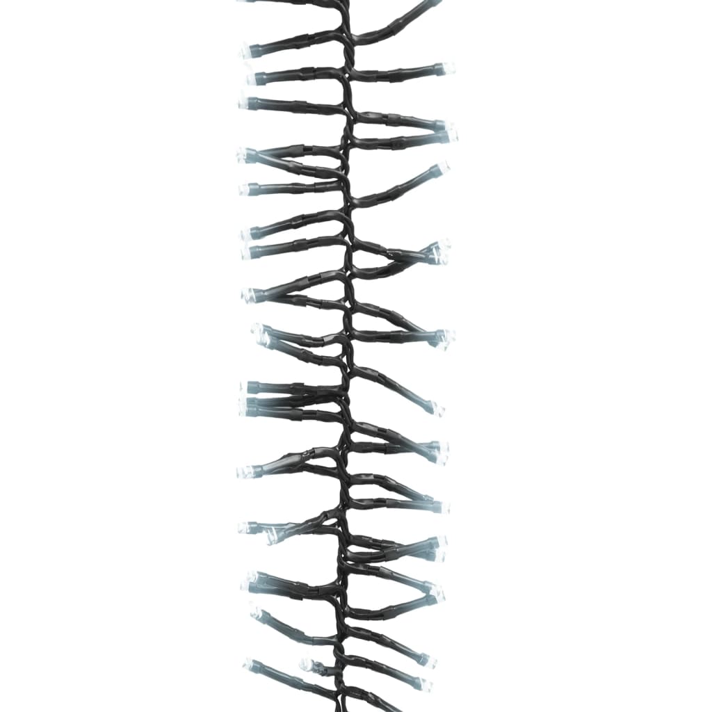 vidaXL LED Cluster String with 400 LEDs Cold White PVC