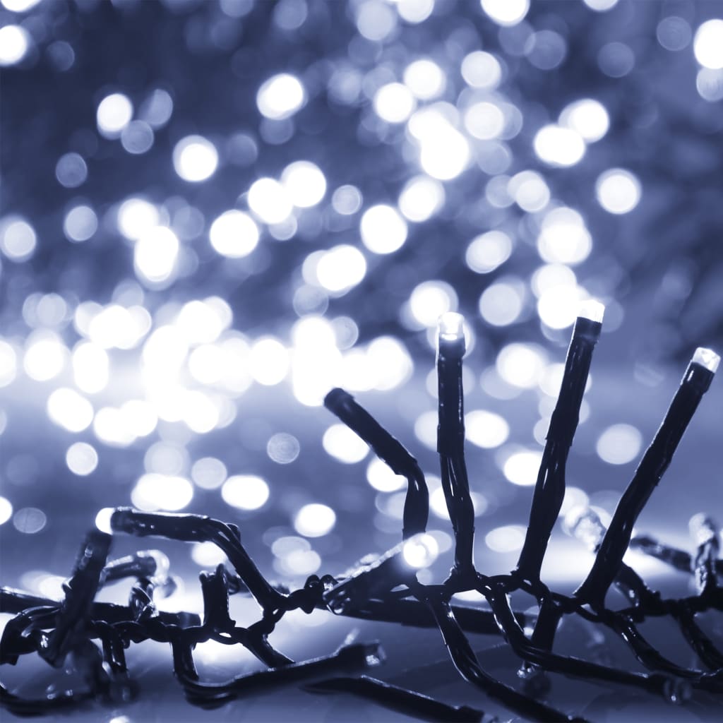 vidaXL LED Cluster String with 400 LEDs Cold White PVC