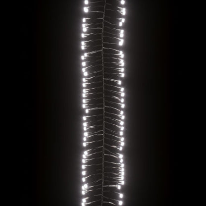 vidaXL LED Cluster String with 400 LEDs Cold White PVC