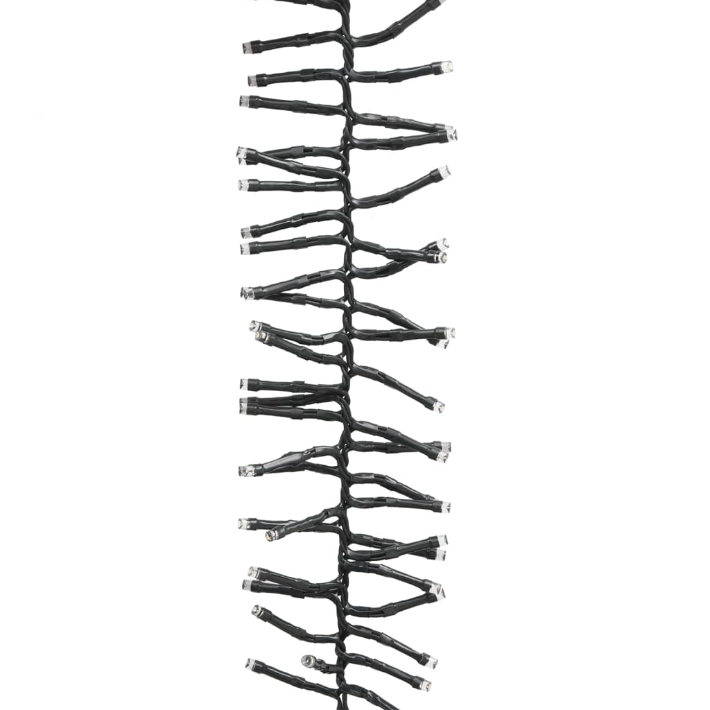 vidaXL LED Cluster String with 400 LEDs Cold White PVC