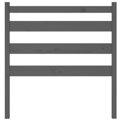 vidaXL Bed Headboard Grey 96x4x100 cm Solid Wood Pine