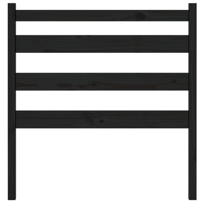 vidaXL Bed Headboard Black 96x4x100 cm Solid Wood Pine