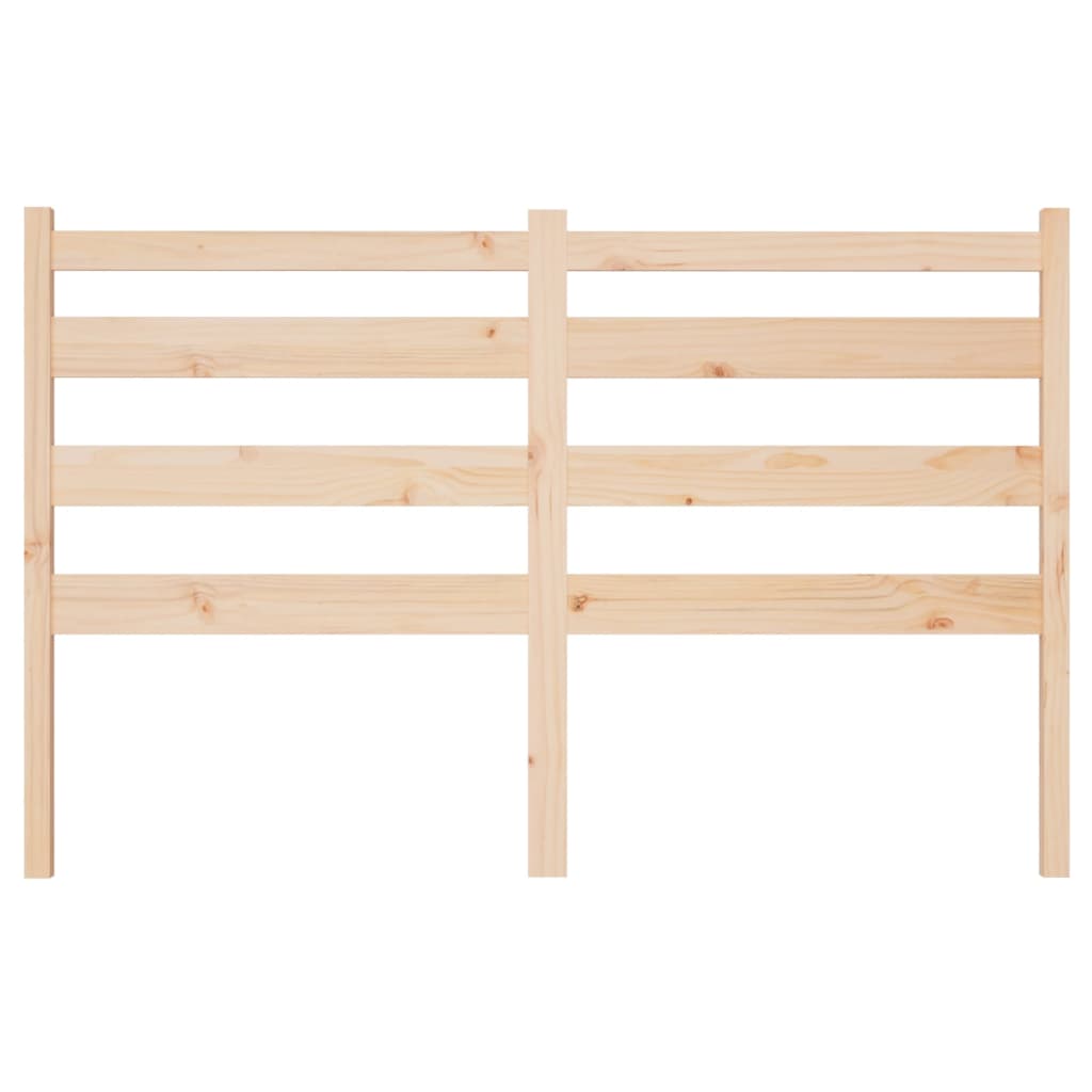 vidaXL Bed Headboard 126x4x100 cm Solid Wood Pine
