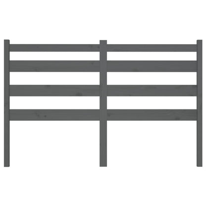 vidaXL Bed Headboard Grey 126x4x100 cm Solid Wood Pine