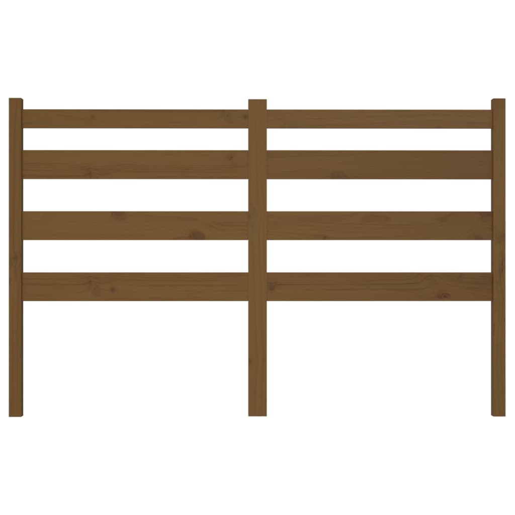 vidaXL Bed Headboard Honey Brown 141x4x100 cm Solid Wood Pine