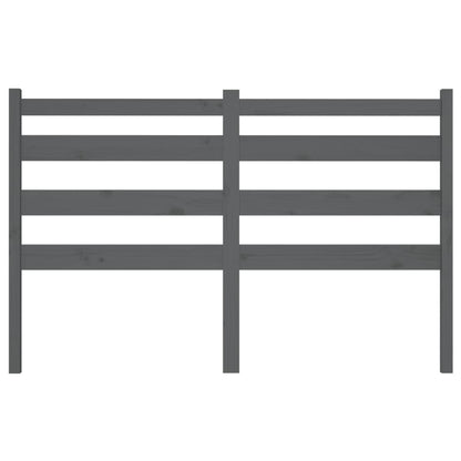 vidaXL Bed Headboard Grey 156x4x100 cm Solid Wood Pine