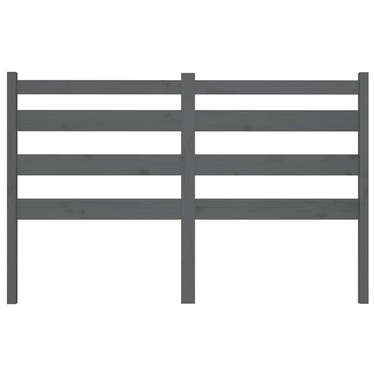 vidaXL Bed Headboard Grey 166x4x100 cm Solid Wood Pine