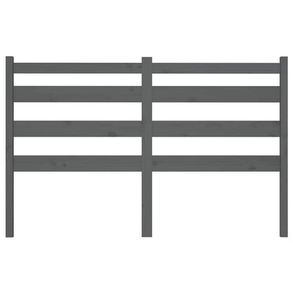 vidaXL Bed Headboard Grey 186x4x100 cm Solid Wood Pine