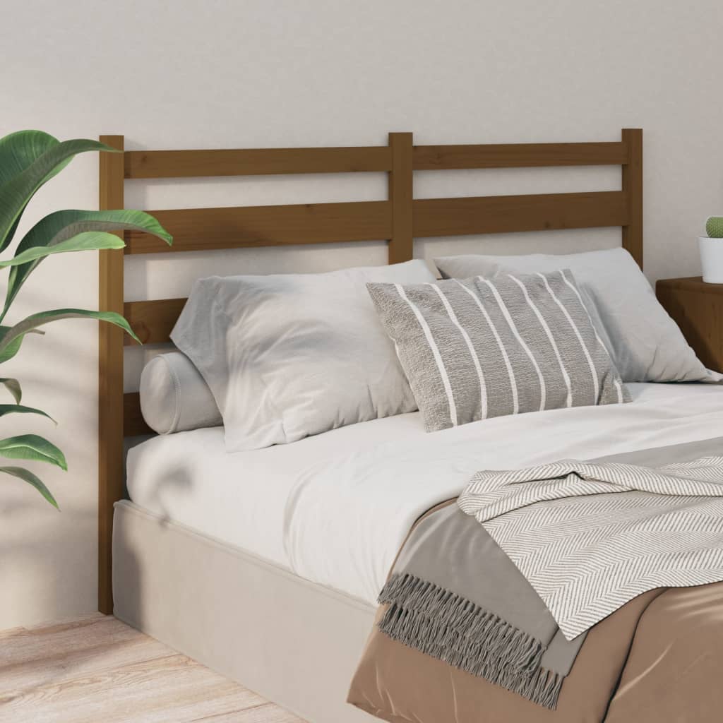 vidaXL Bed Headboard Honey Brown 186x4x100 cm Solid Wood Pine