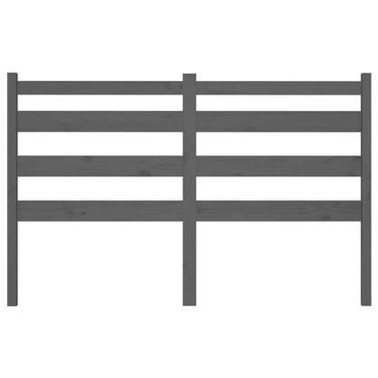 vidaXL Bed Headboard Grey 206x4x100 cm Solid Wood Pine