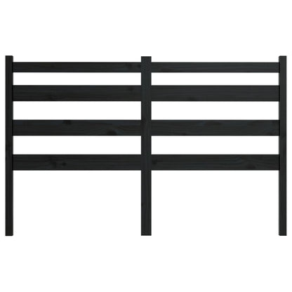 vidaXL Bed Headboard Black 206x4x100 cm Solid Wood Pine