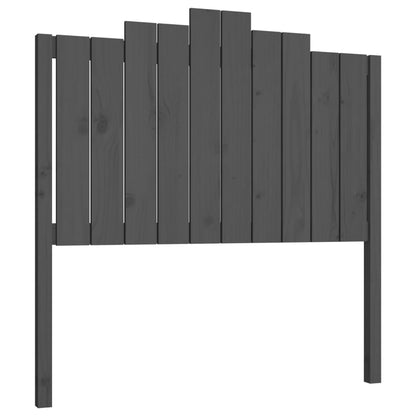 vidaXL Bed Headboard | Grey | Solid pine wood | 106 cm x 4 cm x 110 cm