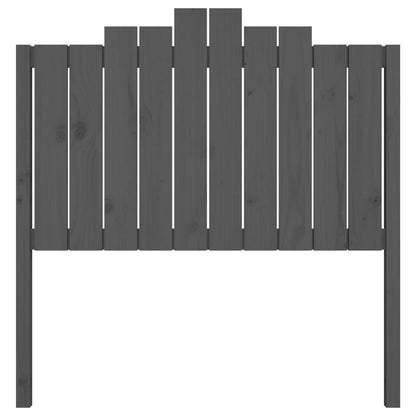 vidaXL Bed Headboard | Grey | Solid pine wood | 106 cm x 4 cm x 110 cm