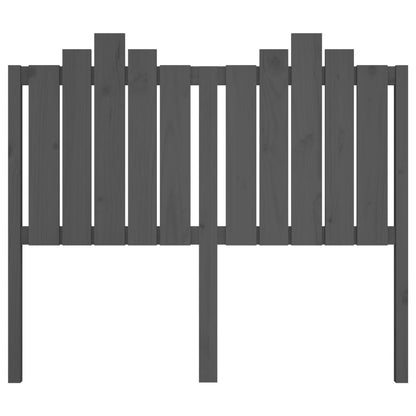vidaXL Bed Headboard Grey 126x4x110 cm Solid Wood Pine