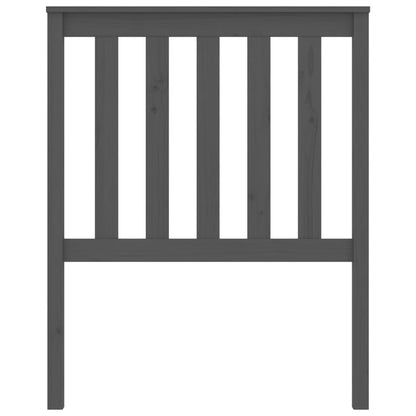 vidaXL Bed Headboard Grey 81x6x101 cm Solid Wood Pine