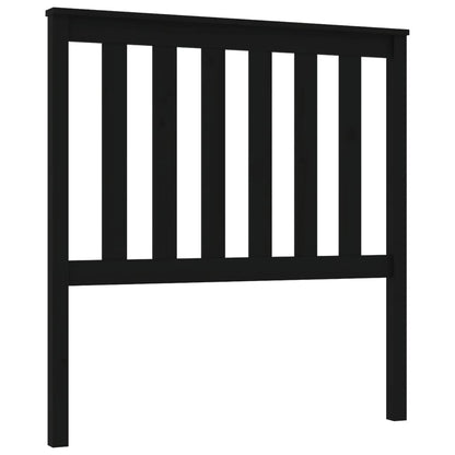 vidaXL Bed Headboard Black 96x6x101 cm Solid Wood Pine