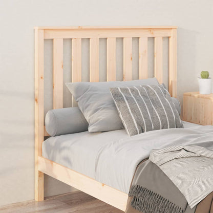 vidaXL Bed Headboard | Light Brown | Solid Pine Wood | 106x6x101 cm