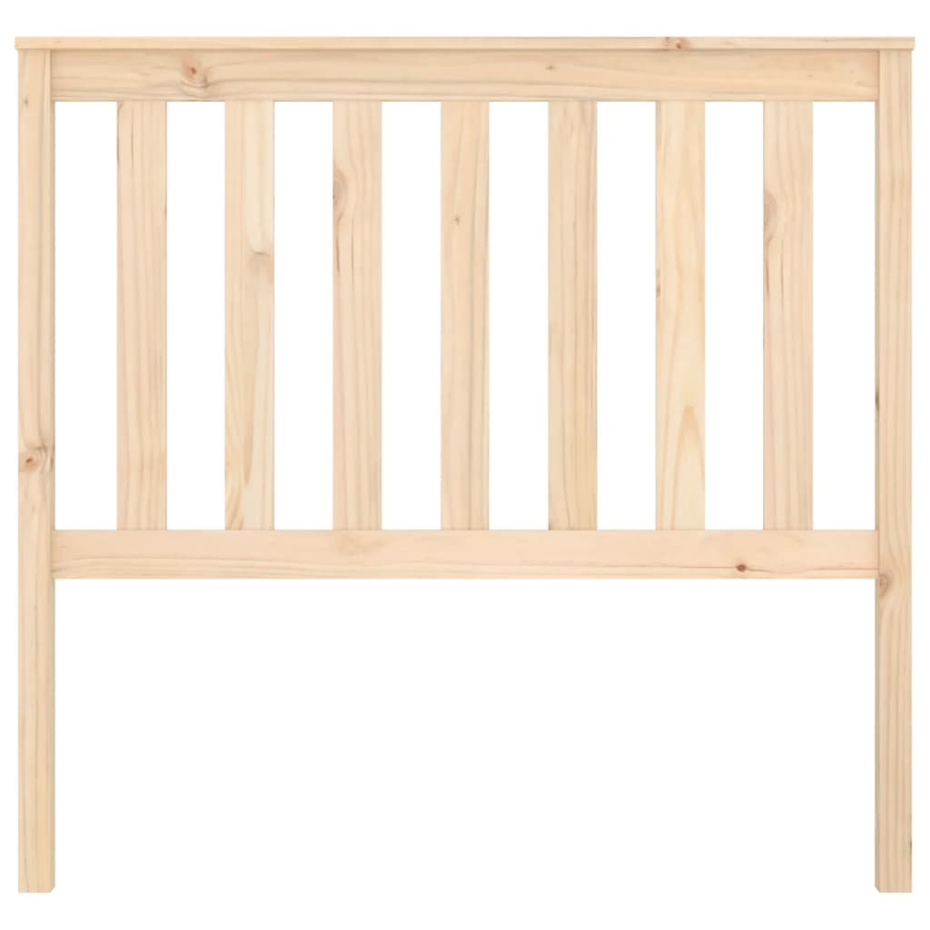 vidaXL Bed Headboard | Light Brown | Solid Pine Wood | 106x6x101 cm