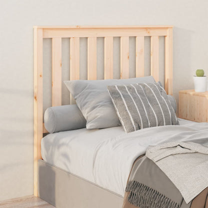 vidaXL Bed Headboard | Light Brown | Solid Pine Wood | 106x6x101 cm