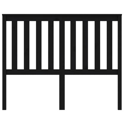 vidaXL Bed Headboard Black 146x6x101 cm Solid Wood Pine