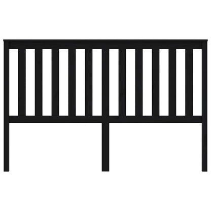 vidaXL Bed Headboard Black 166x6x101 cm Solid Wood Pine