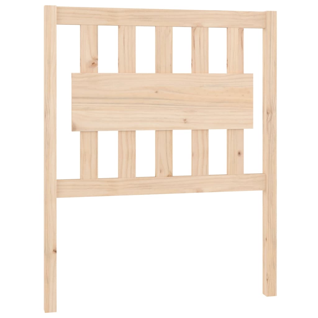 vidaXL Bed Headboard | Natural wood | Solid pine wood | 80.5 cm x 4 cm x 100 cm