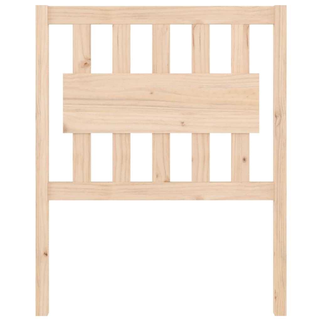 vidaXL Bed Headboard | Natural wood | Solid pine wood | 80.5 cm x 4 cm x 100 cm