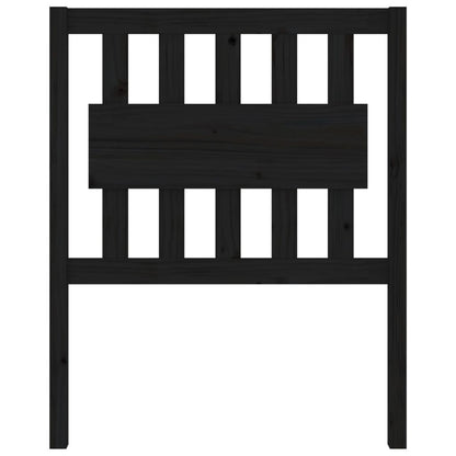 vidaXL Bed Headboard | Black | Solid Pinewood | 100cm x 80.5cm