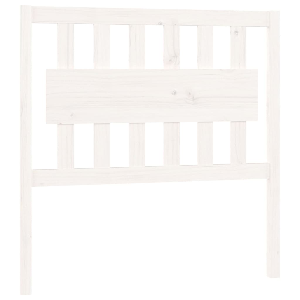 vidaXL Bed Headboard White 95.5x4x100 cm Solid Wood Pine