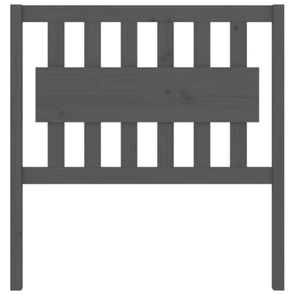 vidaXL Bed Headboard Grey 95.5x4x100 cm Solid Wood Pine