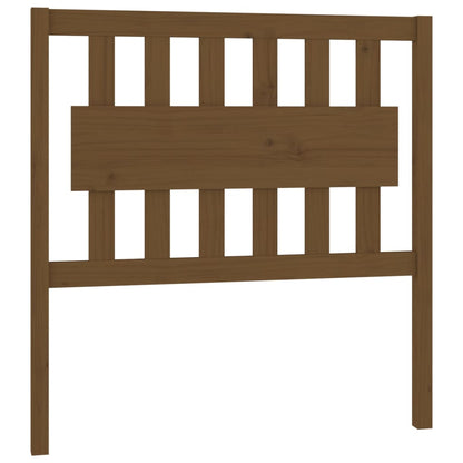 vidaXL Bed Headboard | Honey brown | Solid pinewood | Decorative Inlays