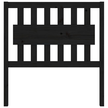 vidaXL Bed Headboard Black 95.5x4x100 cm Solid Wood Pine