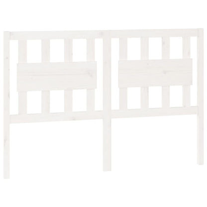 vidaXL Bed Headboard White 125.5x4x100 cm Solid Wood Pine
