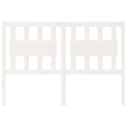 vidaXL Bed Headboard White 125.5x4x100 cm Solid Wood Pine