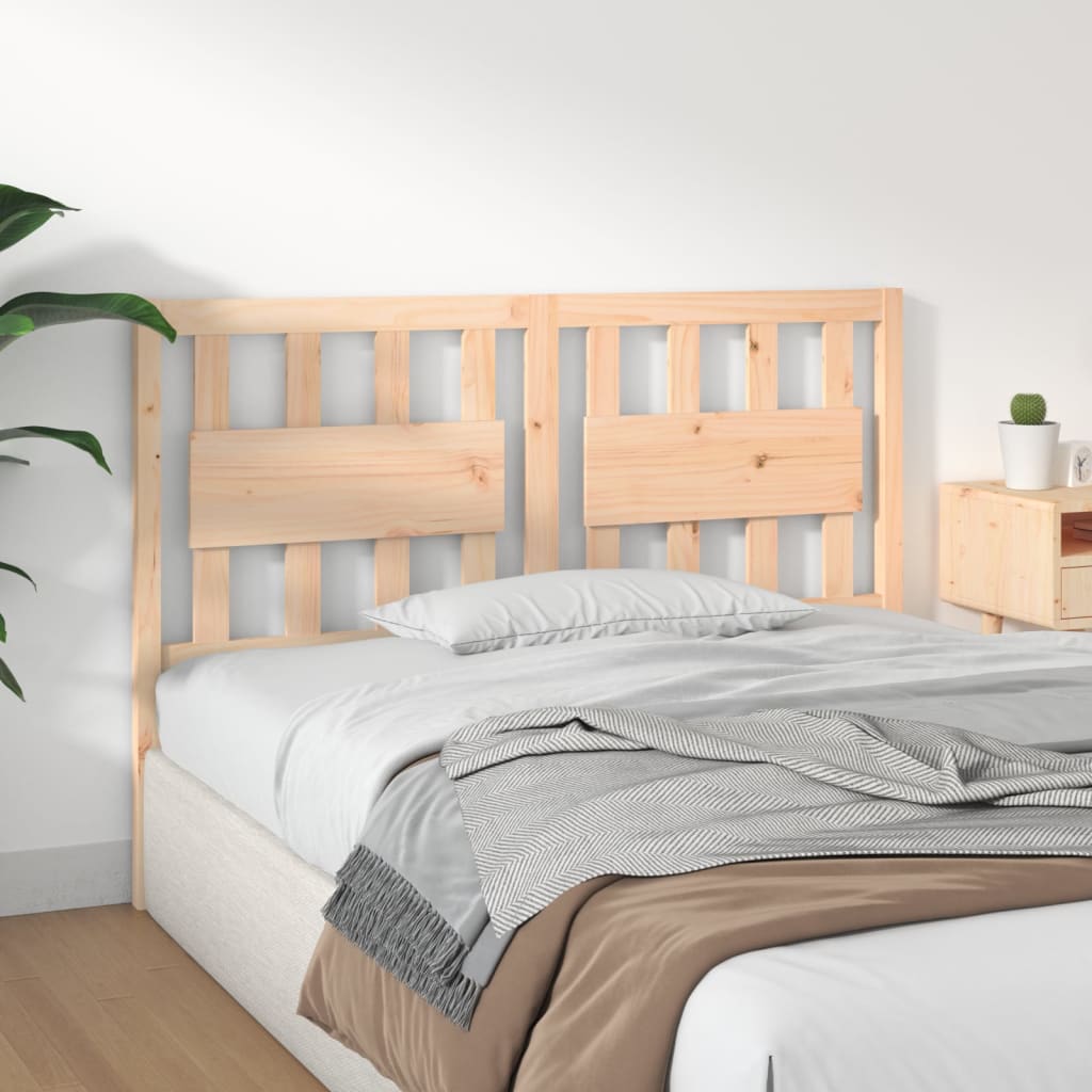 vidaXL Bed Headboard | Natural Pine | Solid pinewood (untreated) | 140.5 cm wide