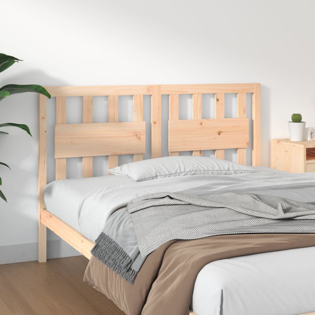 vidaXL Bed Headboard | Natural Pine | Solid pinewood (untreated) | 140.5 cm wide