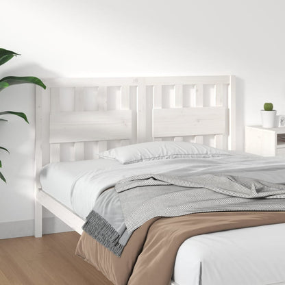 vidaXL Bed Headboard | White | Solid pine wood | Standard Size