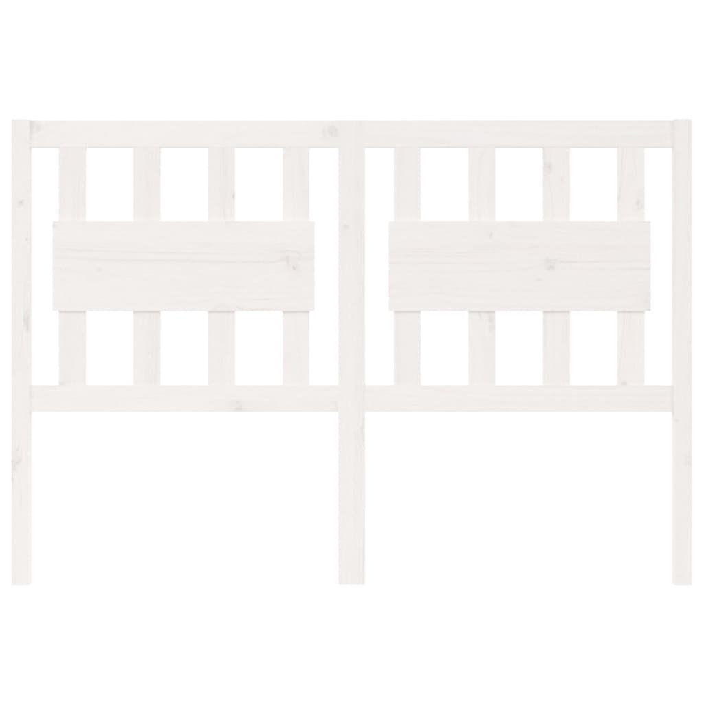 vidaXL Bed Headboard White 145.5x4x100 cm Solid Wood Pine