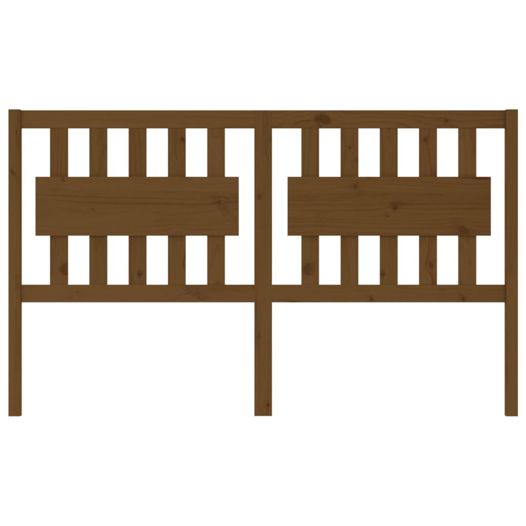 vidaXL Bed Headboard Honey Brown 155.5x4x100 cm Solid Wood Pine