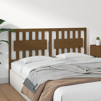 vidaXL Bed Headboard Honey Brown 155.5x4x100 cm Solid Wood Pine