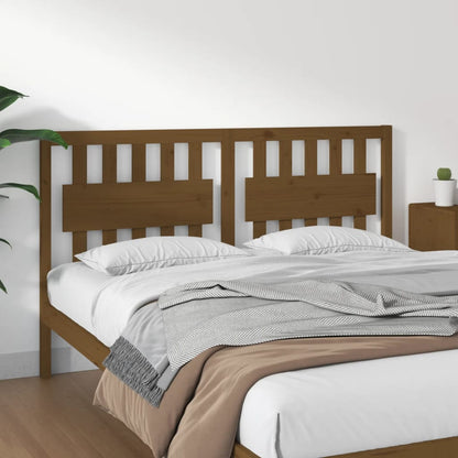 vidaXL Bed Headboard Honey Brown 155.5x4x100 cm Solid Wood Pine