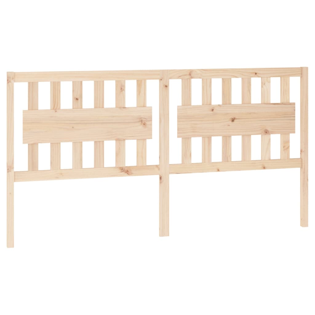 vidaXL Bed Headboard | Natural wood | Solid Pine Wood | 185.5 x 4 x 100 cm
