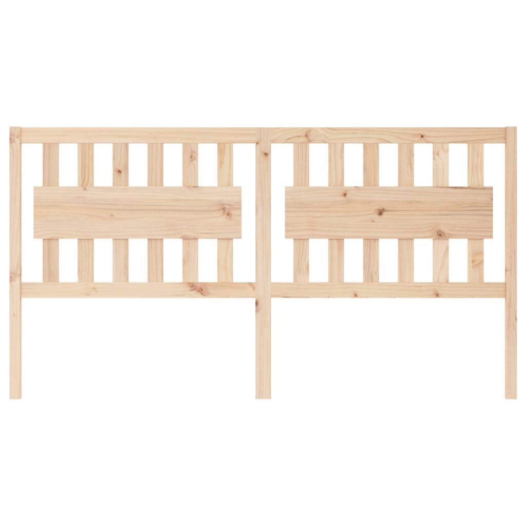 vidaXL Bed Headboard | Natural wood | Solid Pine Wood | 185.5 x 4 x 100 cm