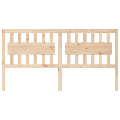vidaXL Bed Headboard | Natural wood | Solid Pine Wood | 185.5 x 4 x 100 cm